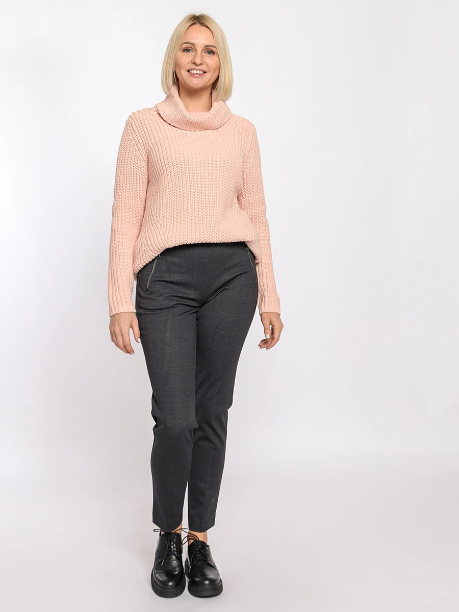 Зауженные брюки AMARO в клетку